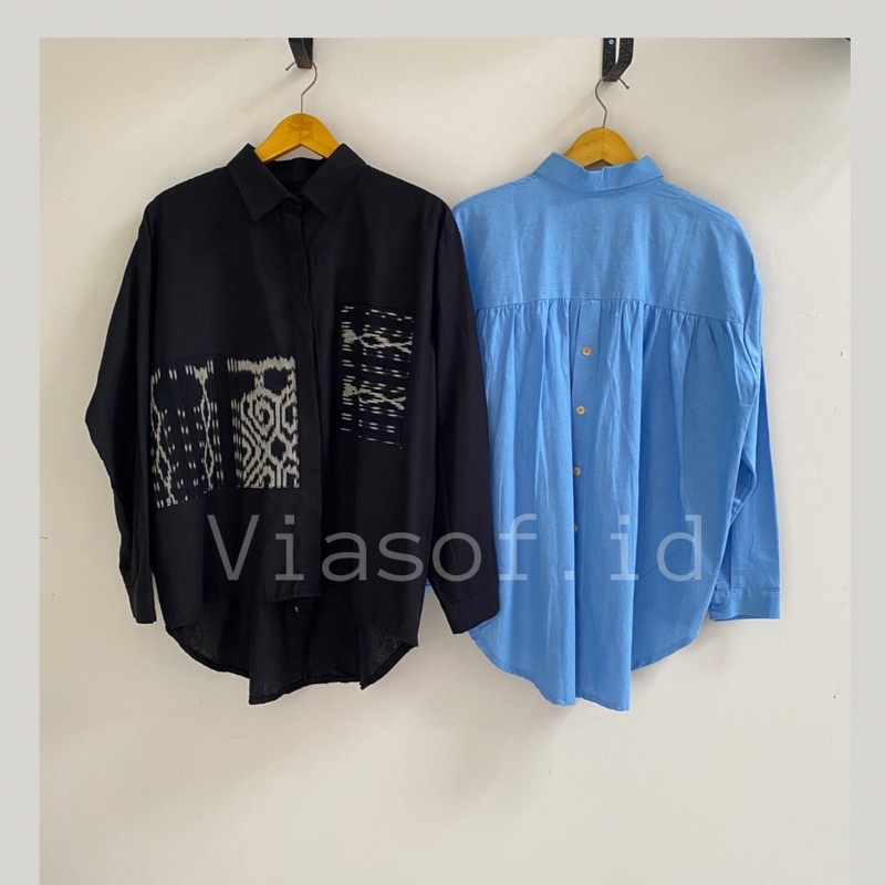 KILA SHIRT - BAJU TENUN-KEMEJA WANITA-BLOUSE