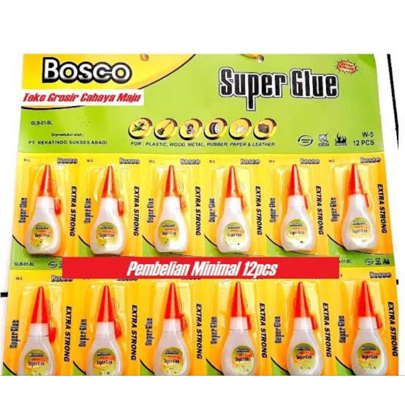 Grosir  Lem Super Glue Botol Isi 12 Pcs(satu lusin)