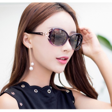 Ready Stock Kacamata Hitam Wanita Anti Sinar UV Model Terkini / Kacamata Fashion Wanita