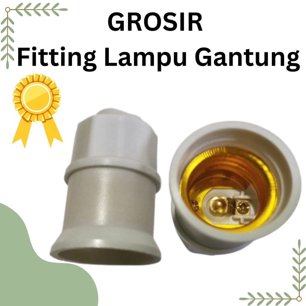 GROSIR Fitting lampu gantung 6 pcs bagus fiting gantung rumah lampu gantung
