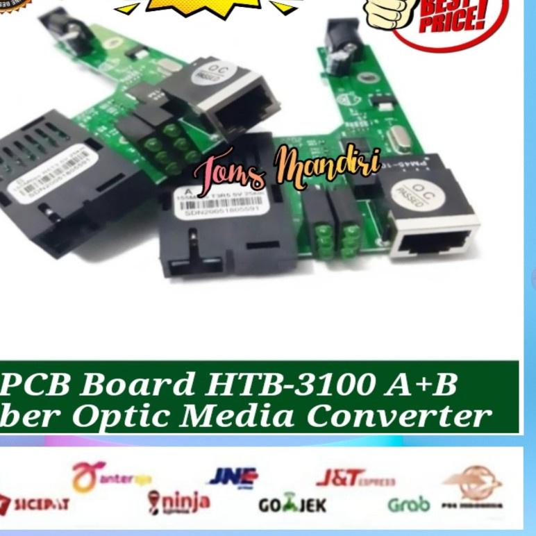 PCB Board Netlink HTB-3100 A+B Fiber Optic Media Converter