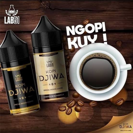 LIQUID KOPI DJIWA Pods Friendly Series 30ML AUTHENTIC By Lab51