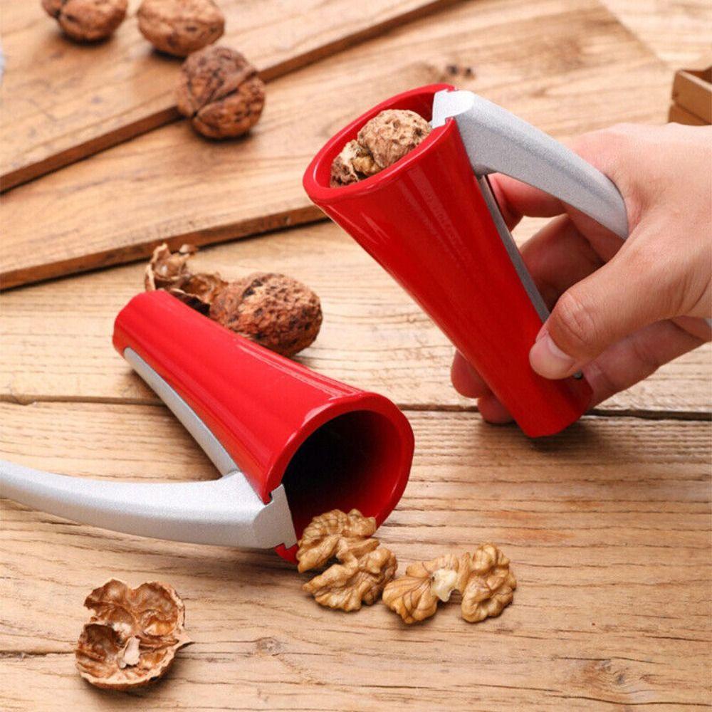 Solighter Walnut Cutter Clamp Portable Alat Dapur Nutcracker Pembuka Bentuk Corong