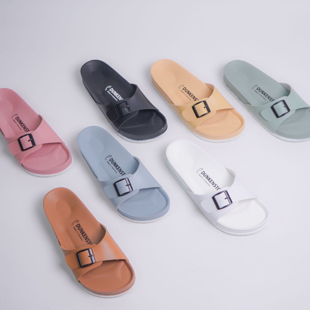 DUNKENSTOCK AX sandal wanita sendal slip on cewe sendal warna warni