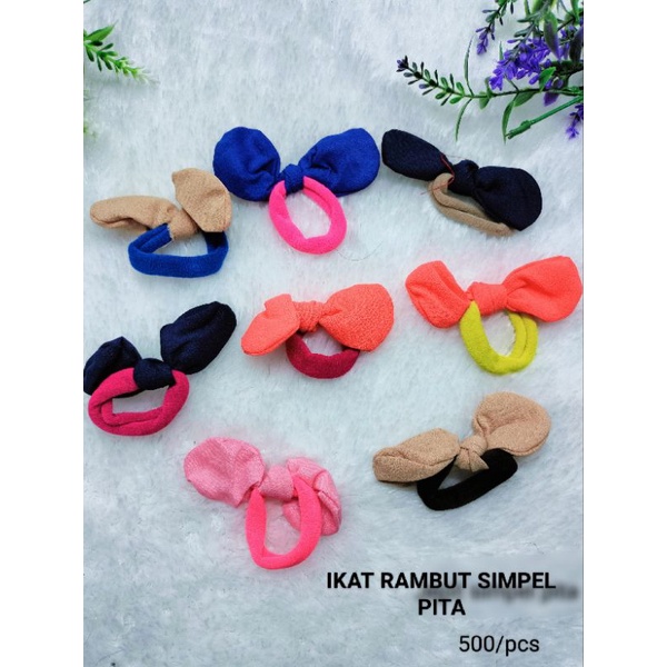 KUNCIR RAMBUT DONAT PITA MINI WARNA HARGA/PCS