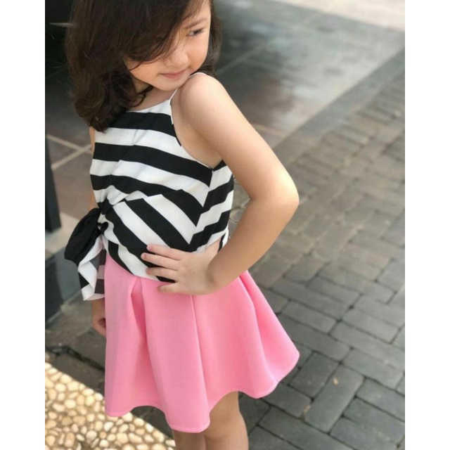 Rok Anak Scuba Pendek Bubble Skirt Anak Perempuan Usia 1-4 Tahun | Rok Mini Bubble Anak Cewek | Rok Anak Pendek Scuba Premium