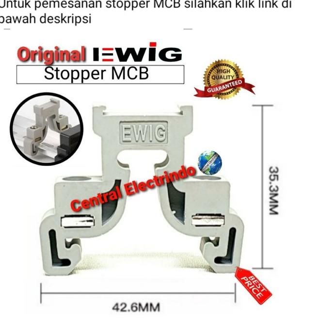 COS Change Over Switch Ohm Saklar EWIG Din Rail 2Phase 63A Model MCB.