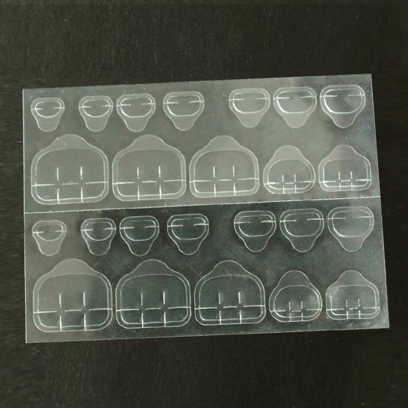 24pcs / Set Lem Jelly Perekat Kuku Palsu Tahan Air Untuk Nail Art / Manicure
