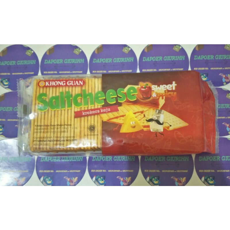 

KHONG GUAN SALTCHEESE KREKES KEJU 200GRAM