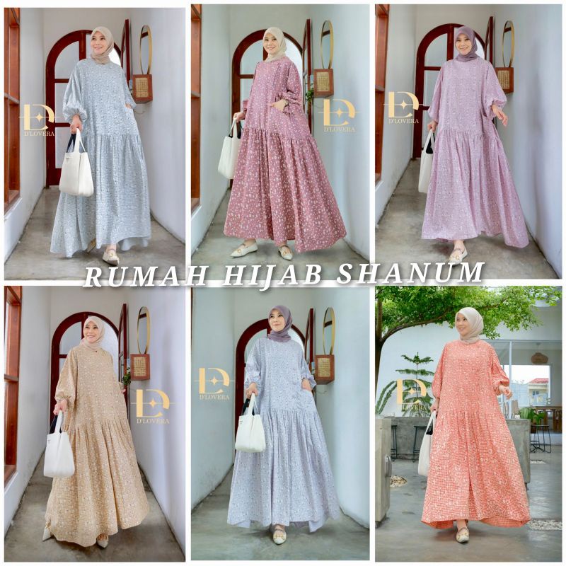 LUNARA DRESS BY DLOVERA GAMIS KATUN TERBARU GAMIS MOTIF GAMIS POLOS DRESS JUMBO GAMIS JUMBO D'LOVERA