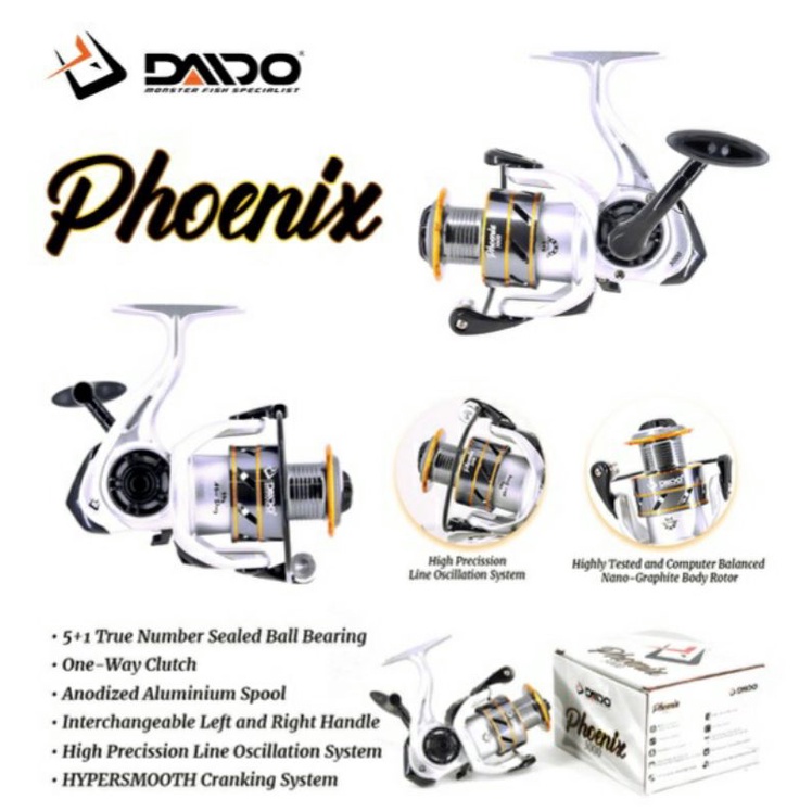 REEL PANCING DAIDO PHOENIX SPIN 1000/2000/3000/4000/6000 ULTRA SMOTH