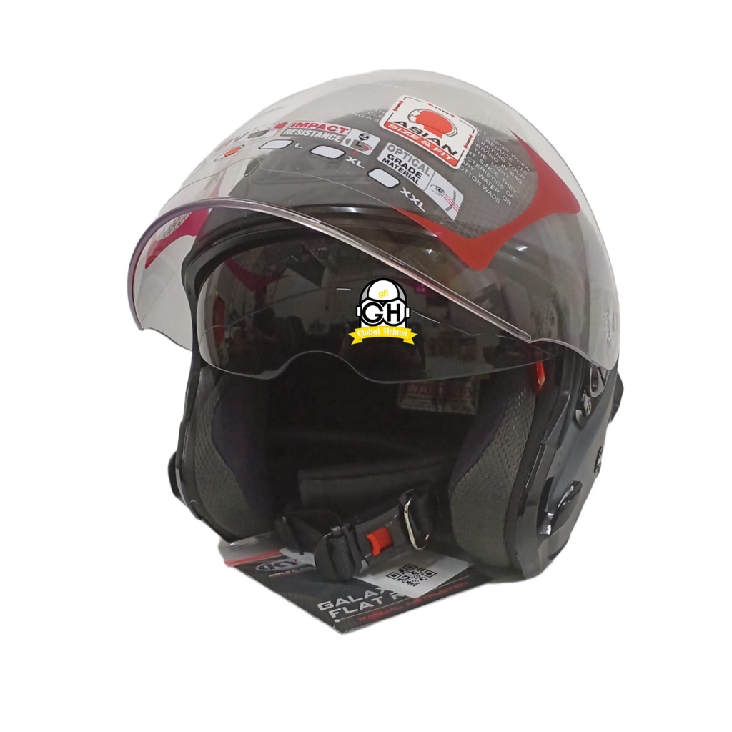 HELM KYT GALAXY SLIDE FLAT R SOLID MATT GORILLA GREY POLOS FLAT VISOR