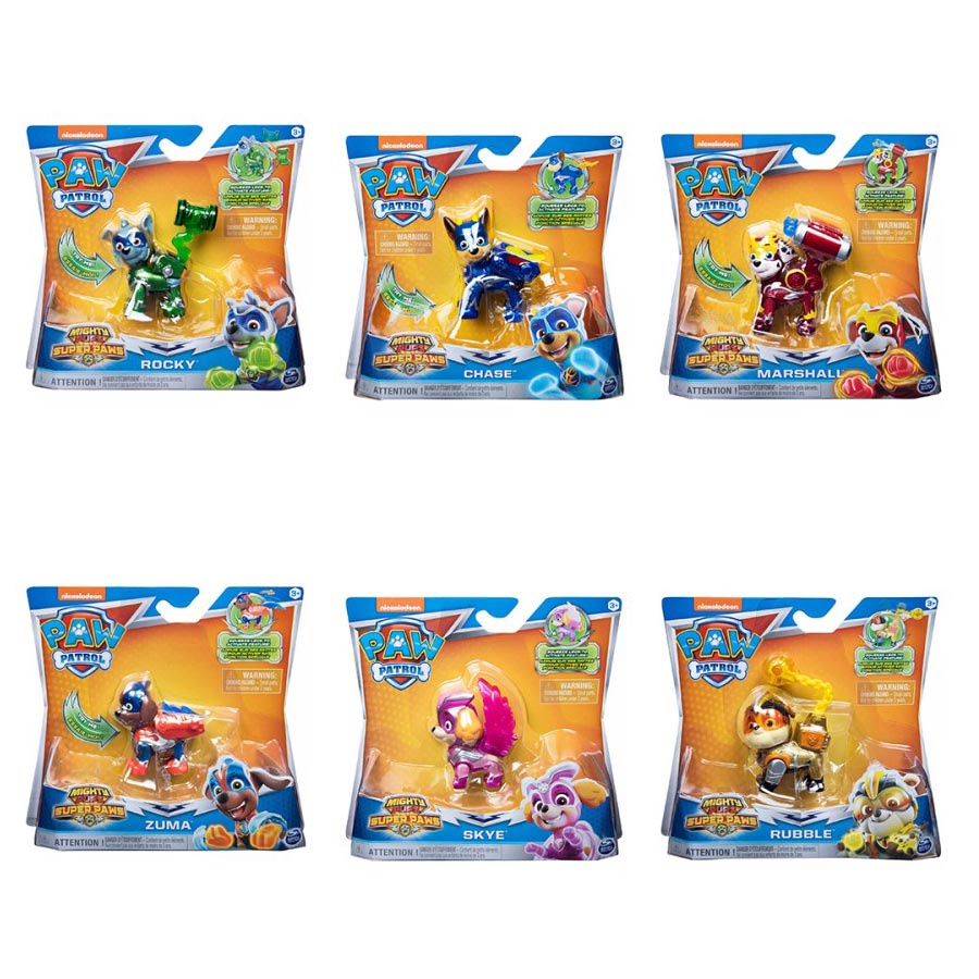 Paw Patrol Hero Pup Mighty Pups Super Paws Mainan Figure