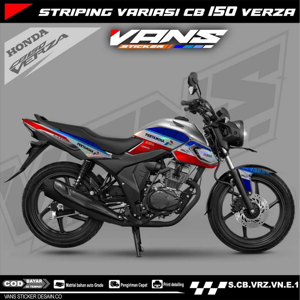 Sticker striping motor cb verza,lis variasi motor cb verza mandalika racing