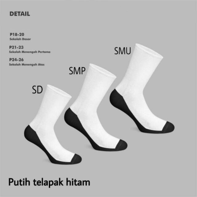 Kaos Kaki Anak Sekolah - Kleon - Student sock TK SD SMP SMA