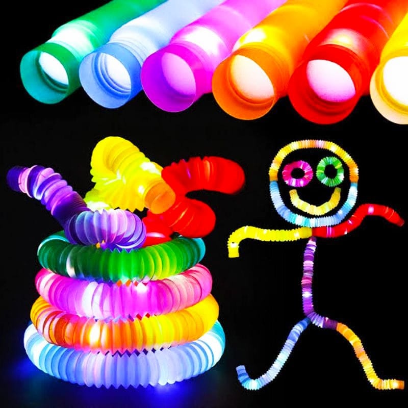 [MLSTR] Mainan Viral CEV Light Up Pop Tubes Pipes / Mainan Lampu Stick Pipa Selang Flash LED
