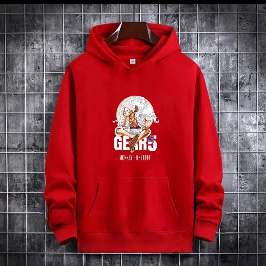 SWEATER HOODIE GEAR5 ONE PIECE / HOODIE MURAH TERLARIS / HOODIE UNISEX / HOODIE PRINTING