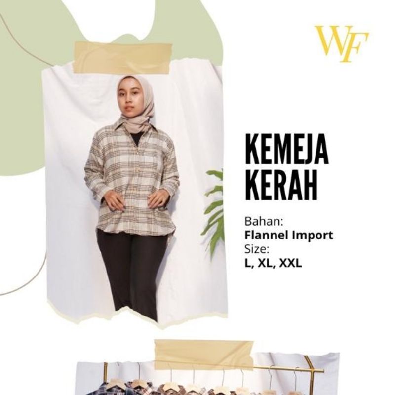 kemeja flanel wanita oversize XXL-atasan katun flanel import-atasan wanita