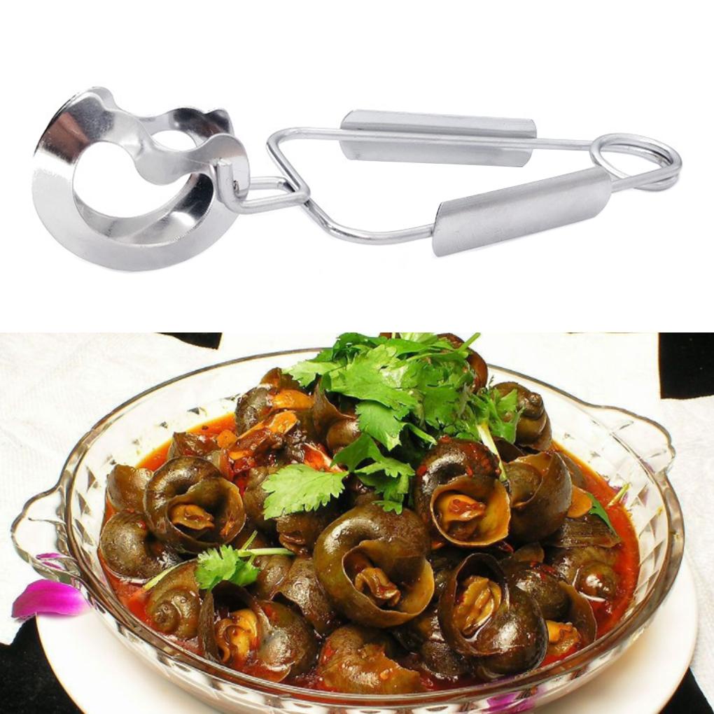 Snail Escargot Seafood Tong Stainless Penjepit Saji Makanan Tong Stainless Food Snail Clip Perlengkapan Restoran