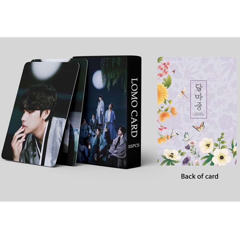 55pcs / box Kartu Foto LOMO BTS 2022 DALMAJUNG Album LOMO