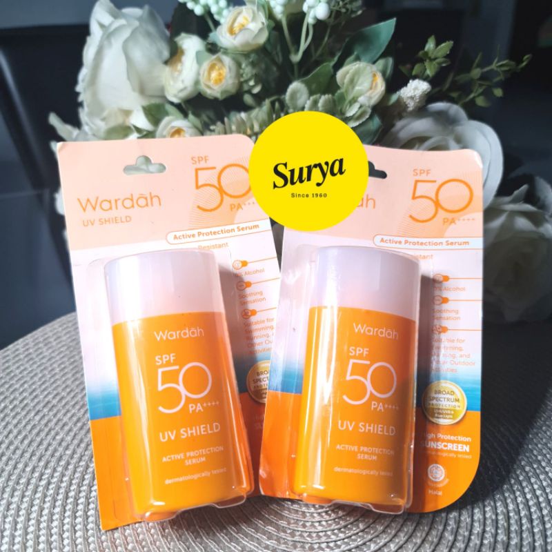 Wardah UV shield SPF 50 PA+++ active protection serum