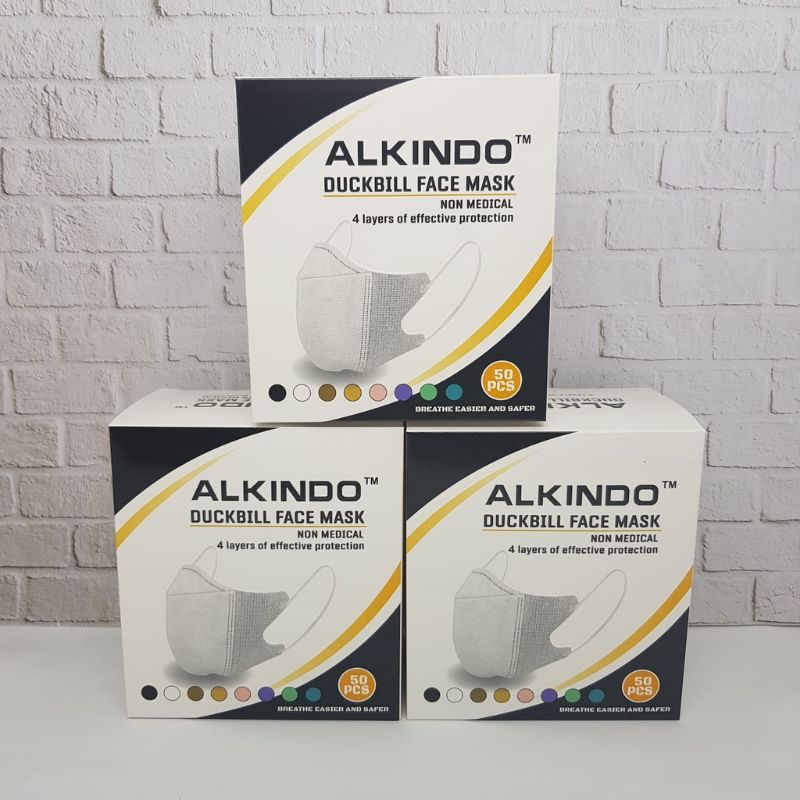 Jual Alkindo Masker Duckbill 4 Lapis (50pcs) | Shopee Indonesia