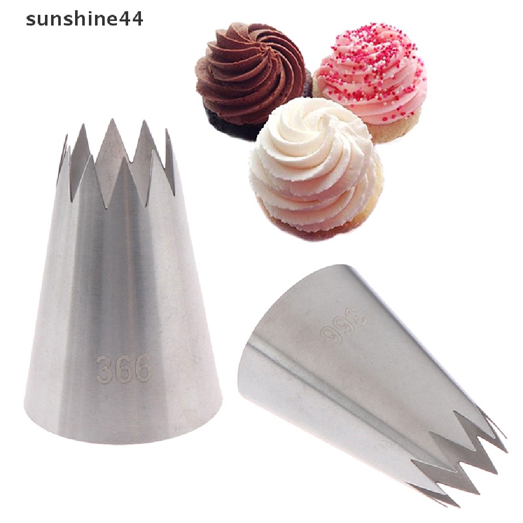 Sunshine Mai Fu 366# Alat nozzle Pipa Krim Kue Kering Model 10 Gigi Lurus Besar Bahan stainless steel 304