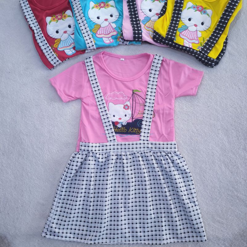 Dress anak cewek 3 4 tahun baju harian anak perempuan wanita cewek ( dress JKT 01 )6