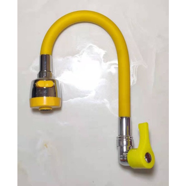 Kran Angsa Stainlees Fleksibel - 1/2 Inch - High Quality Fleksibel Warna Warni Handle Warna