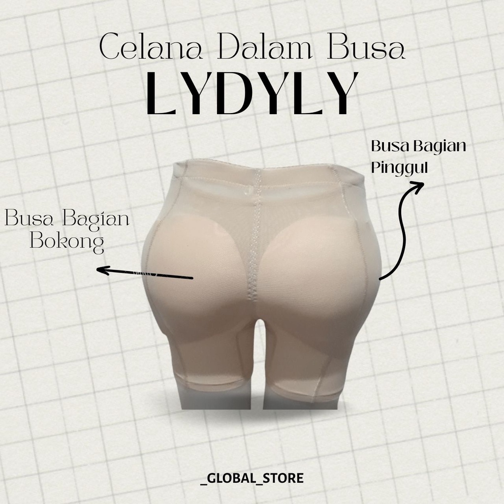 ( 100% TERMURAH ) LYDYLY | Lydyly CELANA DALAM BUSA KELILING SEGIEMPAT | Busa Bokong Dan Pinggul |