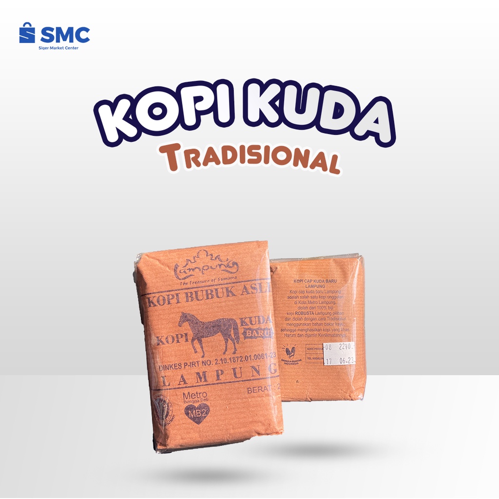 

Kopi Bubuk Tradisional Kuda Asli Khas Lampung dari Biji Pilihan 100 Gram 250 Gram