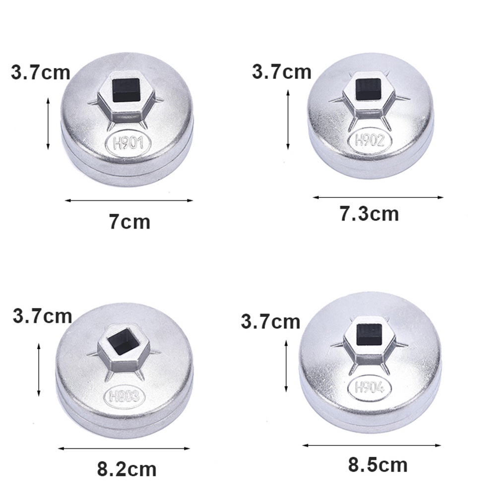 Kunci Pembuka Filter Oli Tipe 901/902/903/904 14 Flute Diameter 65/67/74/79mm Kunci Saringan Oli