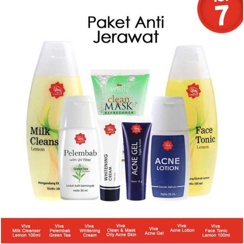 paket viva anti acne/ viva anti jerawat