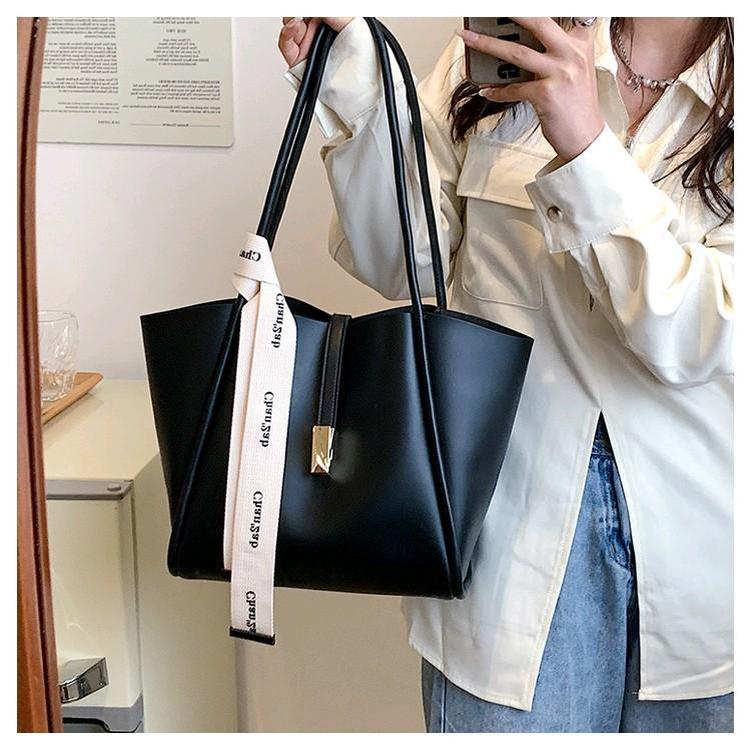 NEW TAS SHOULDER TOTE BAGS MAKTUN BLACK PREMIUM QUALITY