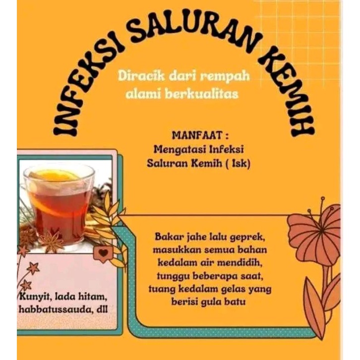 

Wedang Infeksi Saluran Kemih wedang rempah