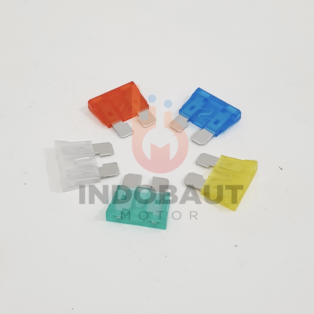 100PCS Fuse Sekring Tancap BESAR 5A 7,5A 10A 15A 20A 25A 30A