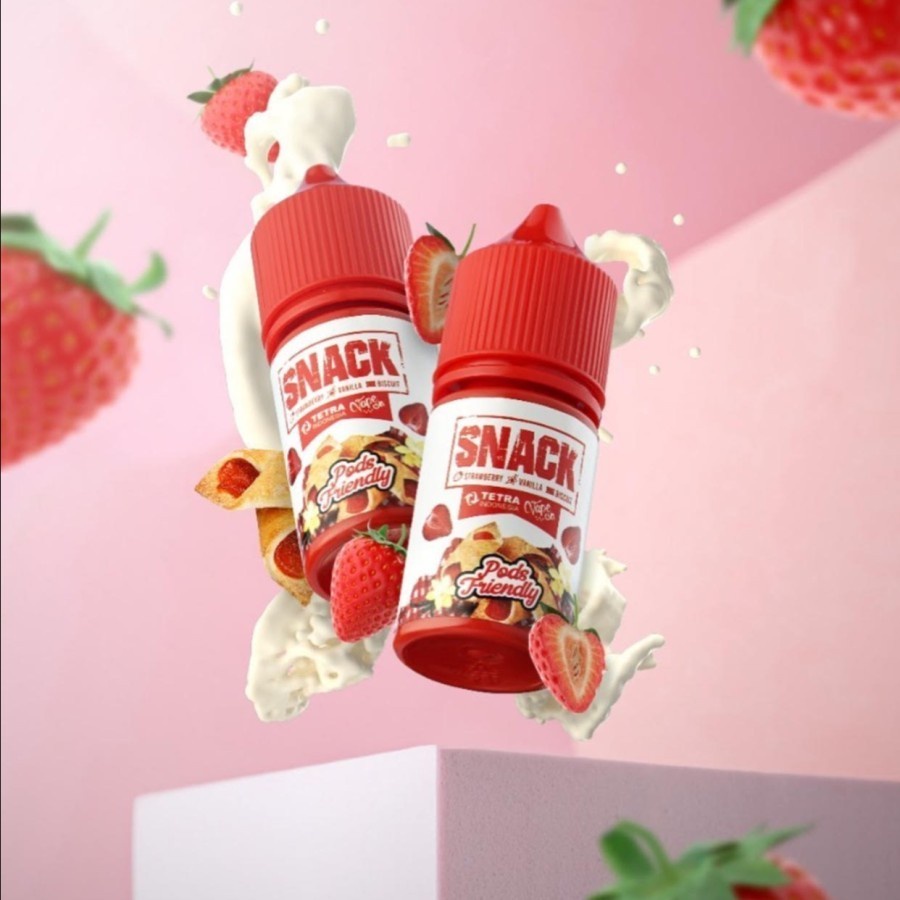 LIQUID SNACK V1 STRAWBERRY VANILLA BISCUIT 30ML PODSFRIENDLY