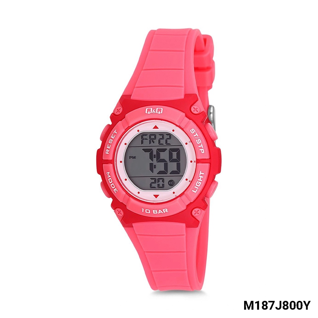 SALE Jam Tangan Anak Casual Sporty Colorful Rubber Digital Original Q&amp;Q QNQ QQ M187 M187J Series