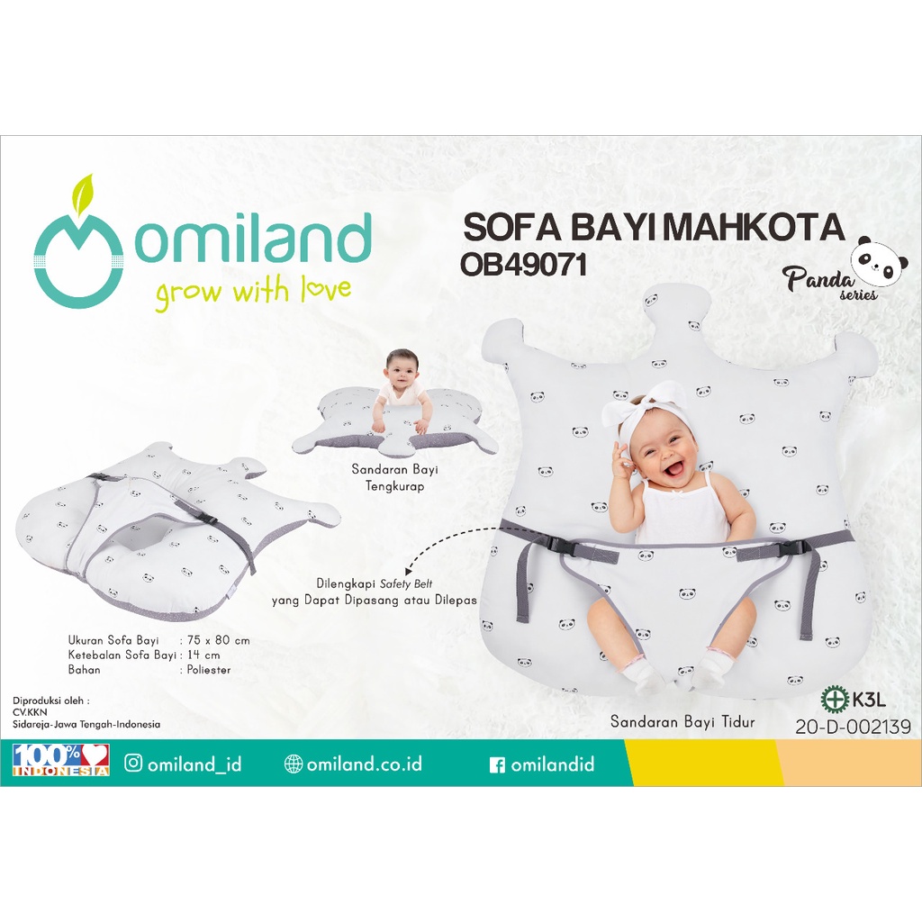 Sofa bed / Sofa bayi Omiland Panda series - OB40071