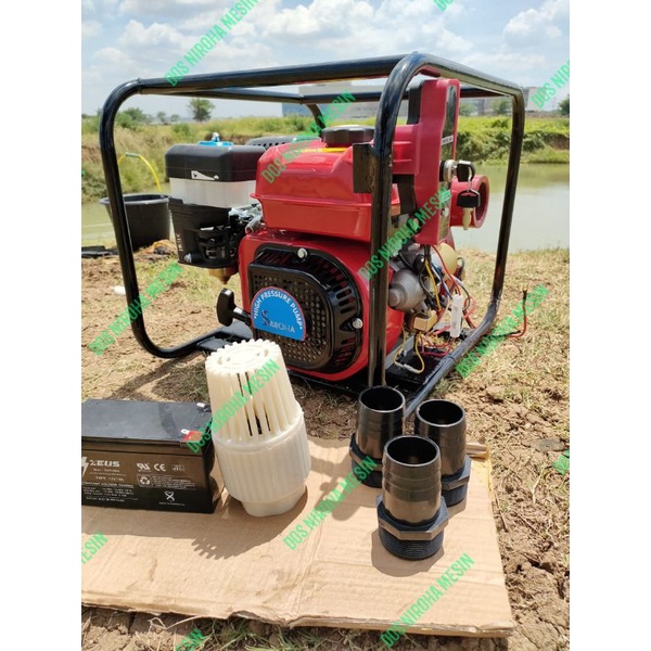 Alkon pemadam tekanan tinggi 2 inch elektrik Starter Saroha 8 hp
