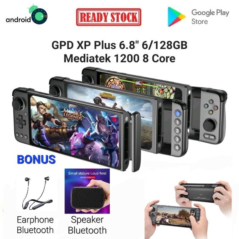 GPD XP Plus Mediatek 1200 6/128GB 6.8&quot; Android 11 Moduler Console