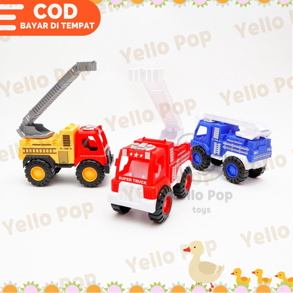 YelloPop Mobil Pemadam Kebakaran Mainan Besar Jumbo Fire Truck Damkar Laki Laki Fire Rescue