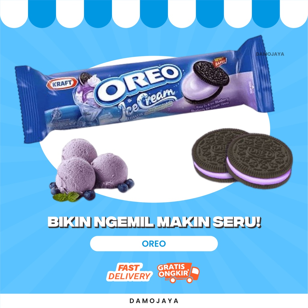 

Makanan Ringan Cemilan Manis Biskuit Kue Oreo 123 Gr Enak Dan Halal By Damo Shop