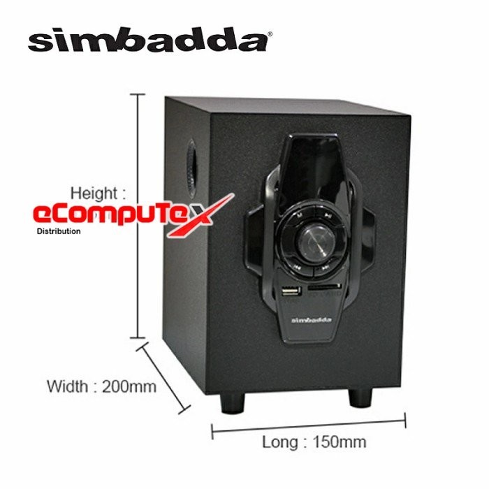 SPEAKER SIMBADDA CST 2100N+ / 2100 N+ BLUETOOTH USB AUX FM RADIO RESMI