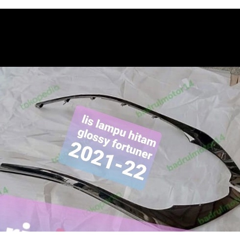 LIST LAMPU FORTUNER 2021 HITAM GLOSSY