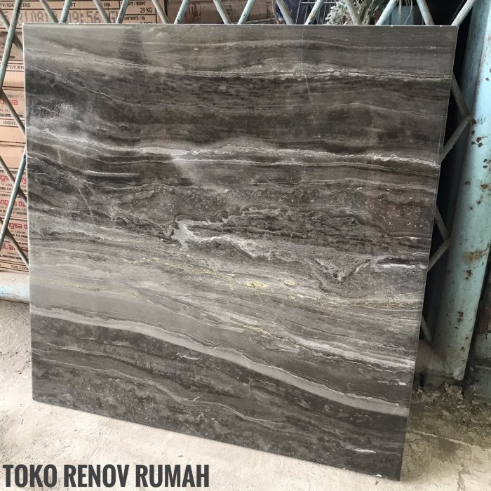 Keramilk Lantai 50X50 Hitam Motif Marmer/ Keramik Dinding Hitam