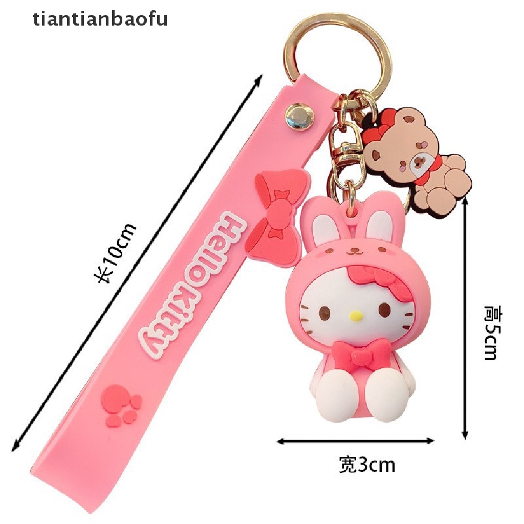 Gantungan Kunci Desain Kartun Anime Sanrio My Melody Cinnamoroll Hello Kitty Pompompurin