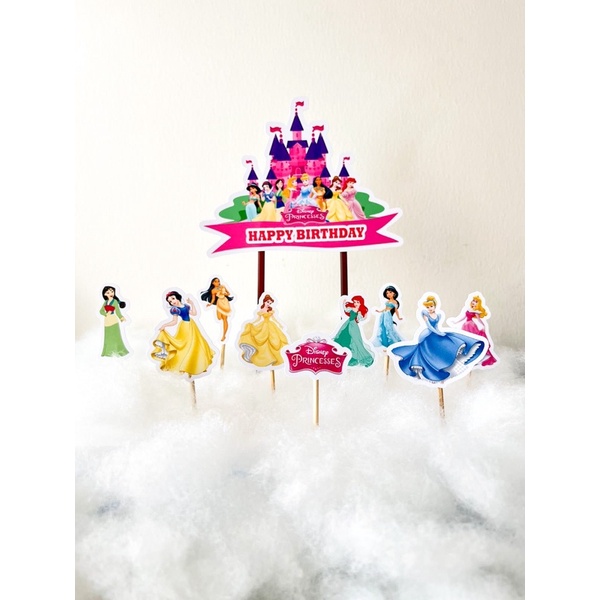 TOPPER PRINCESS / CAKE TOPPER PRINCESS / TOPPER KUE PRINCESS / CAKE TOPPER HAPPY BIRTHDAY