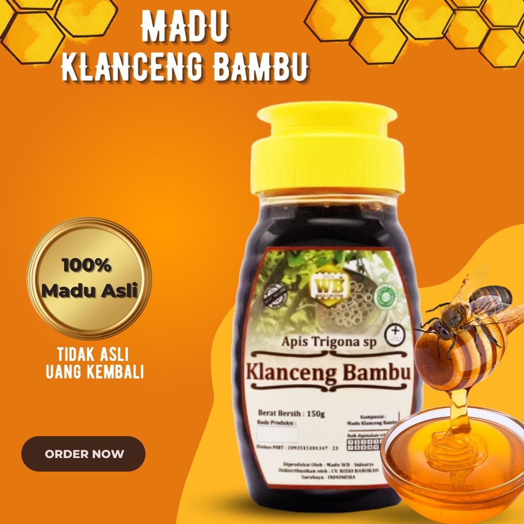 

Madu Klanceng Bambu 100% Madu Asli – 150gr