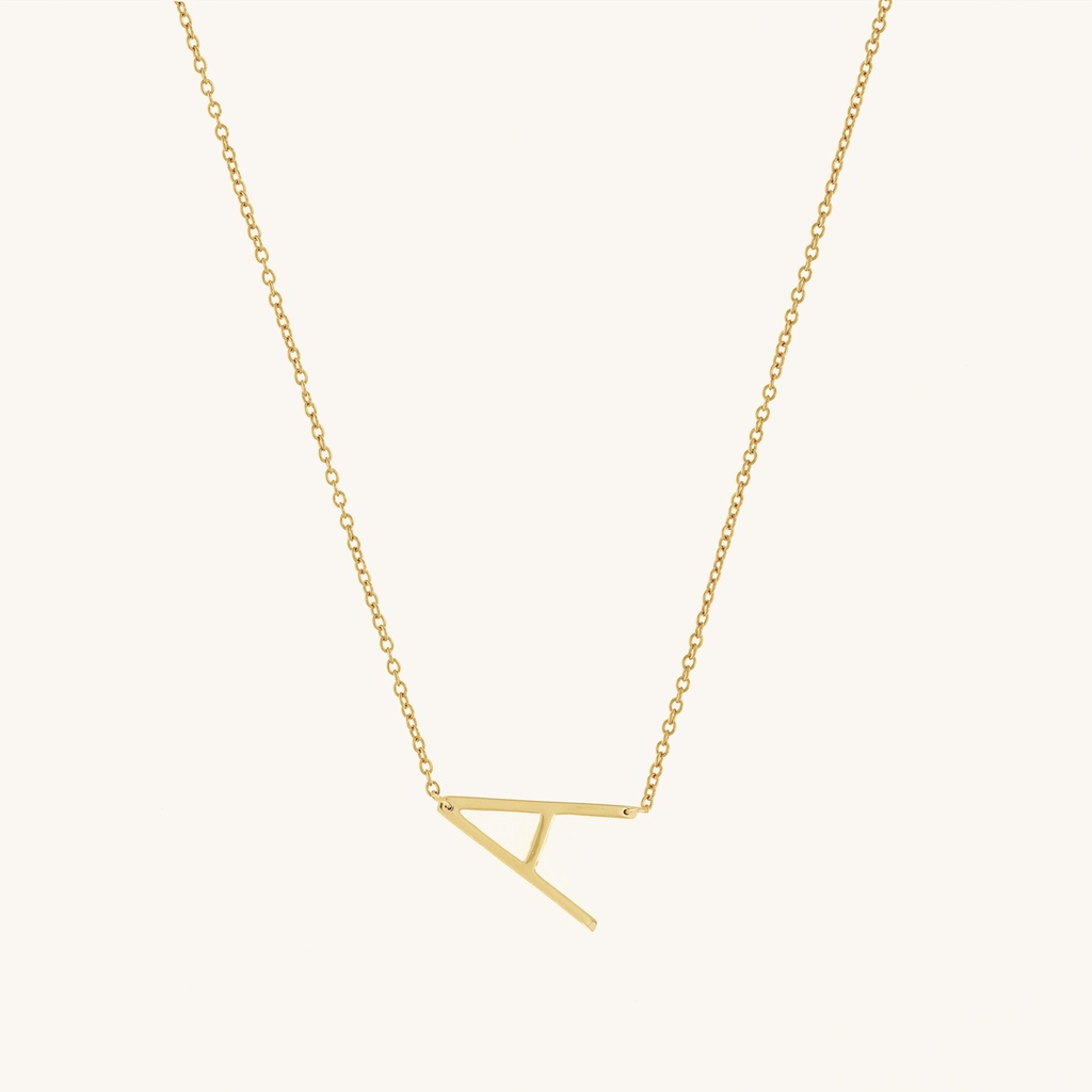Kalung Emas 21K - Initial Necklace - Emas Kadar 875